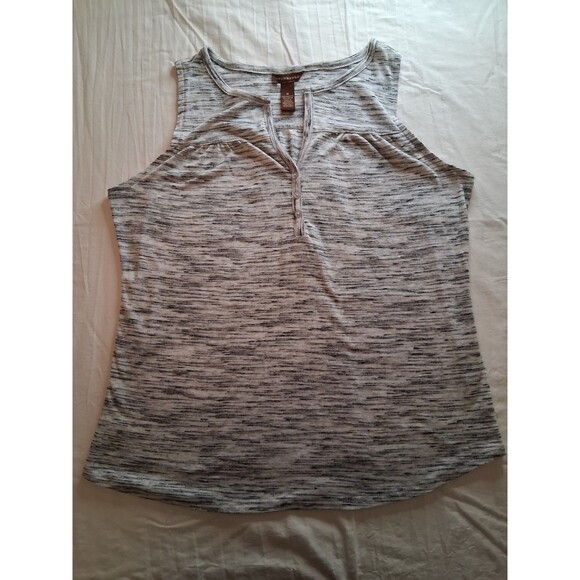 Bit N Bridle Sleeveless Woman’s Grey Button Up Top Size Medium - Picture 1 of 4